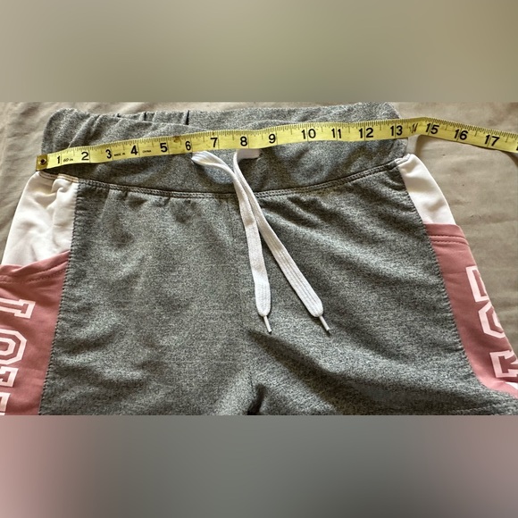 Roma Concept Shorts grey and pink & white side pockets sz Medium guc has LOVE - Picture 6 of 9